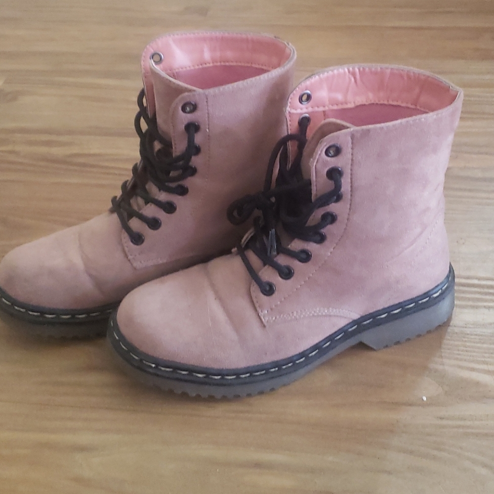 Pink boots